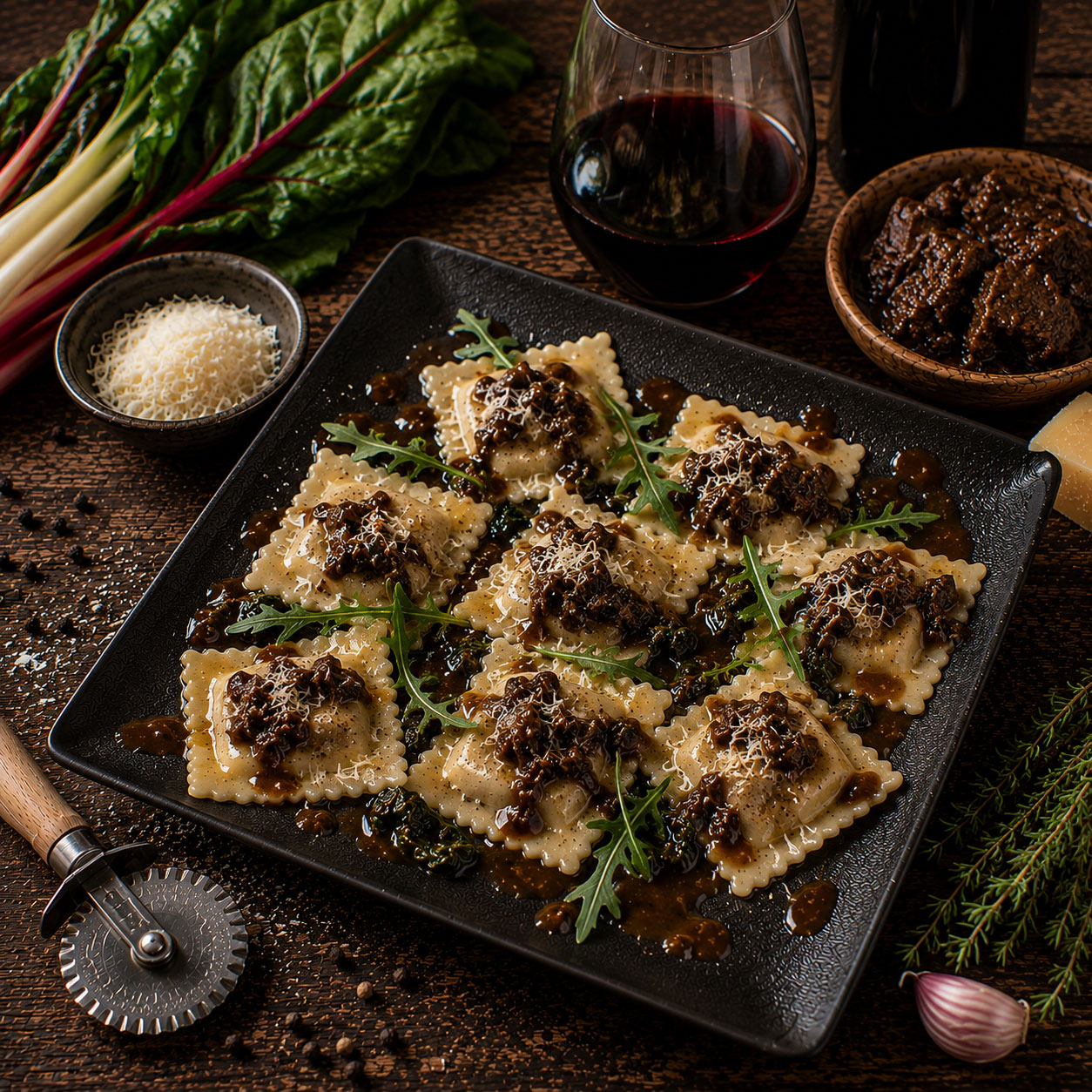 Raviolis niçois à la daube
