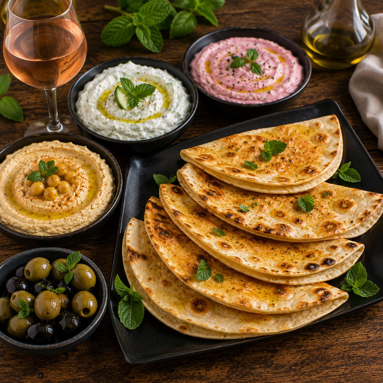 Tortillas croustillantes en mezzé