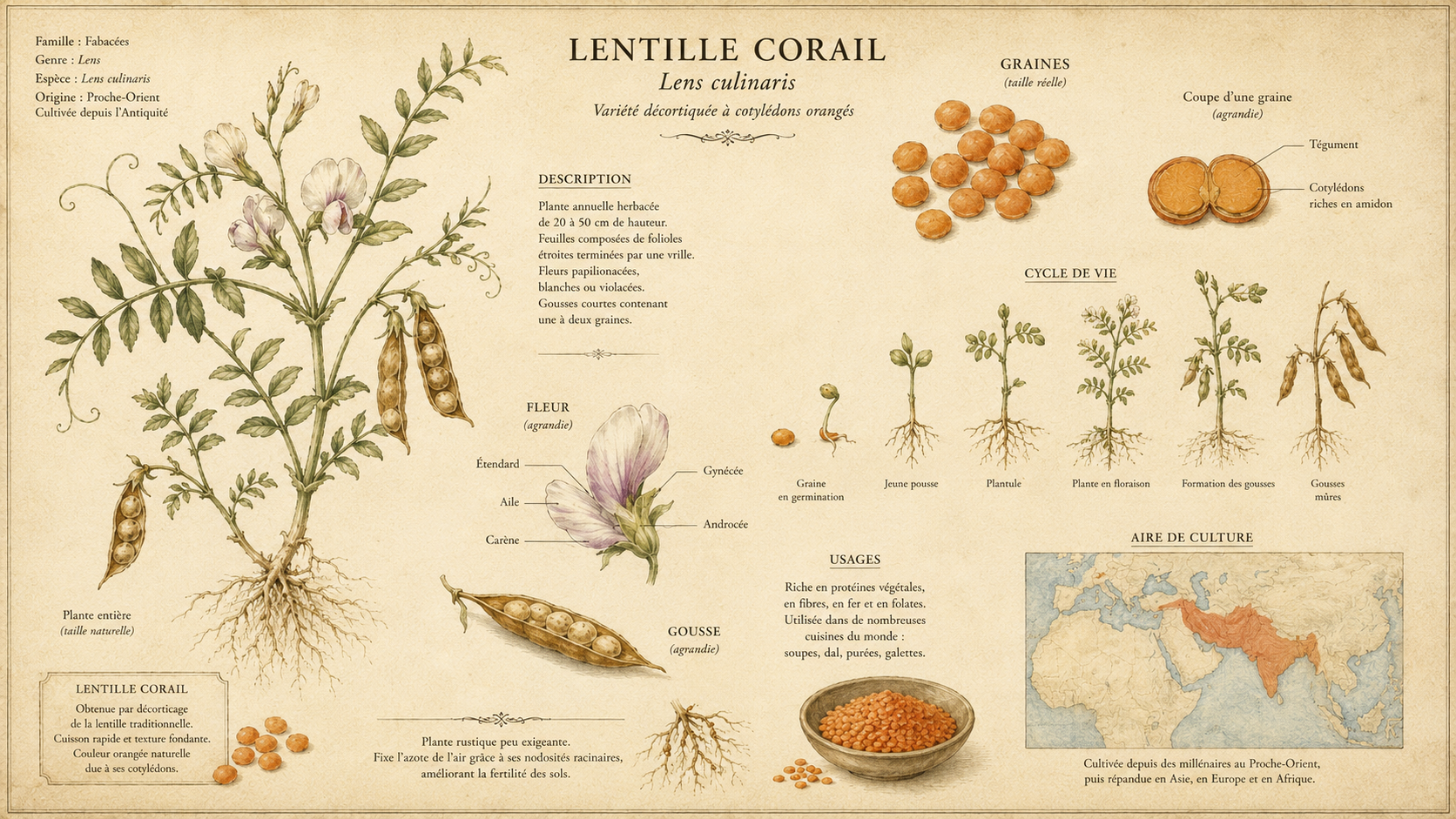 Dahl de lentilles corail