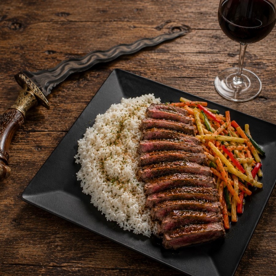 Bœuf mariné au gingembre