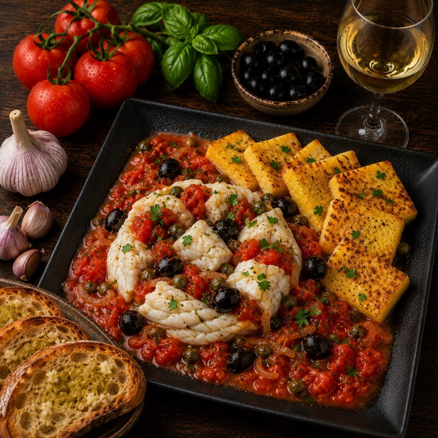 Poissons pochés à la tomate